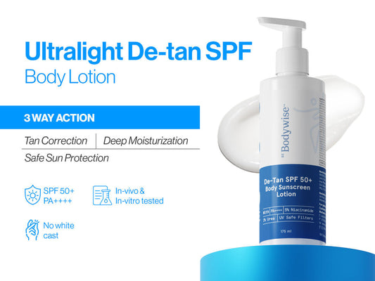 De-Tan SPF 50+ Body Sunscreen Lotion